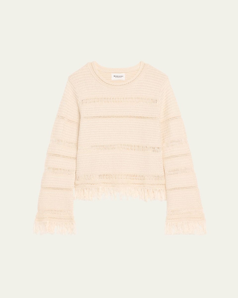 Azilis Crewneck Fringe Sweater